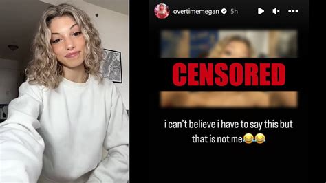 leaked overtime megan video|Overtimemegan speaks out after hacker leaks personal photos